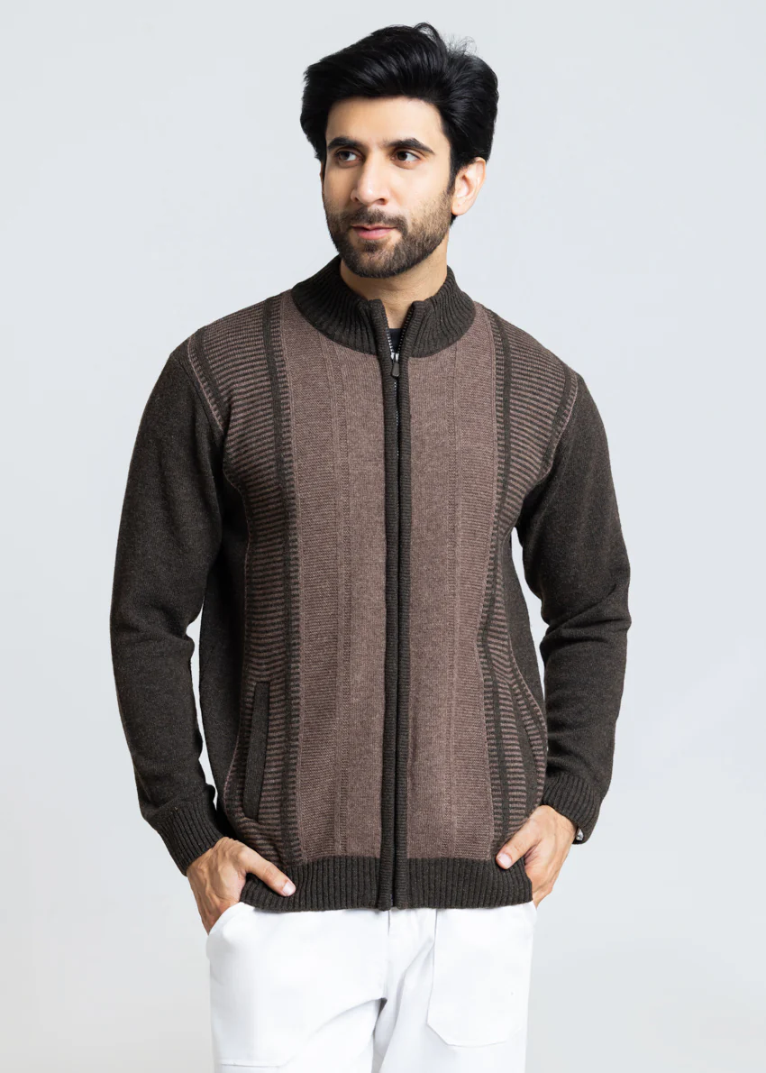 Brahmin-Turtle Neck Zipper Full Sleeves Sweater (758-14)