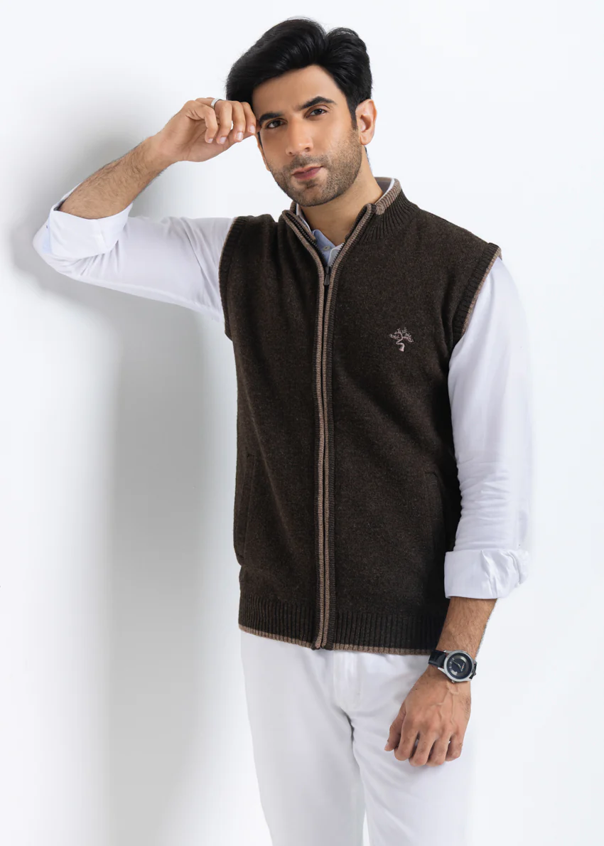 Brahmin-Turtle Neck Zipper Sando Sweater (781-14)