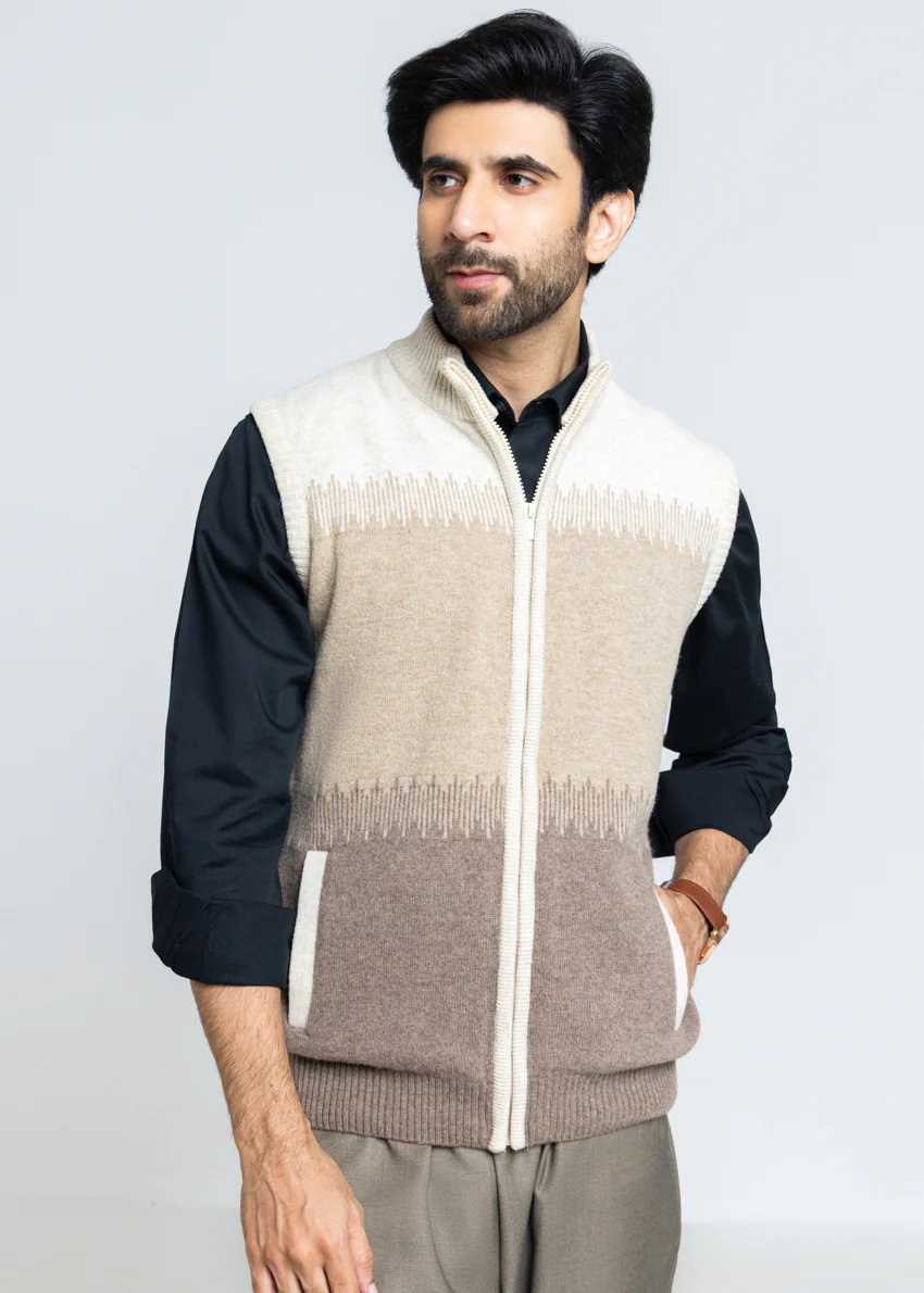 Fog-Turtle Neck Zipper Sando Sweater (791-14)