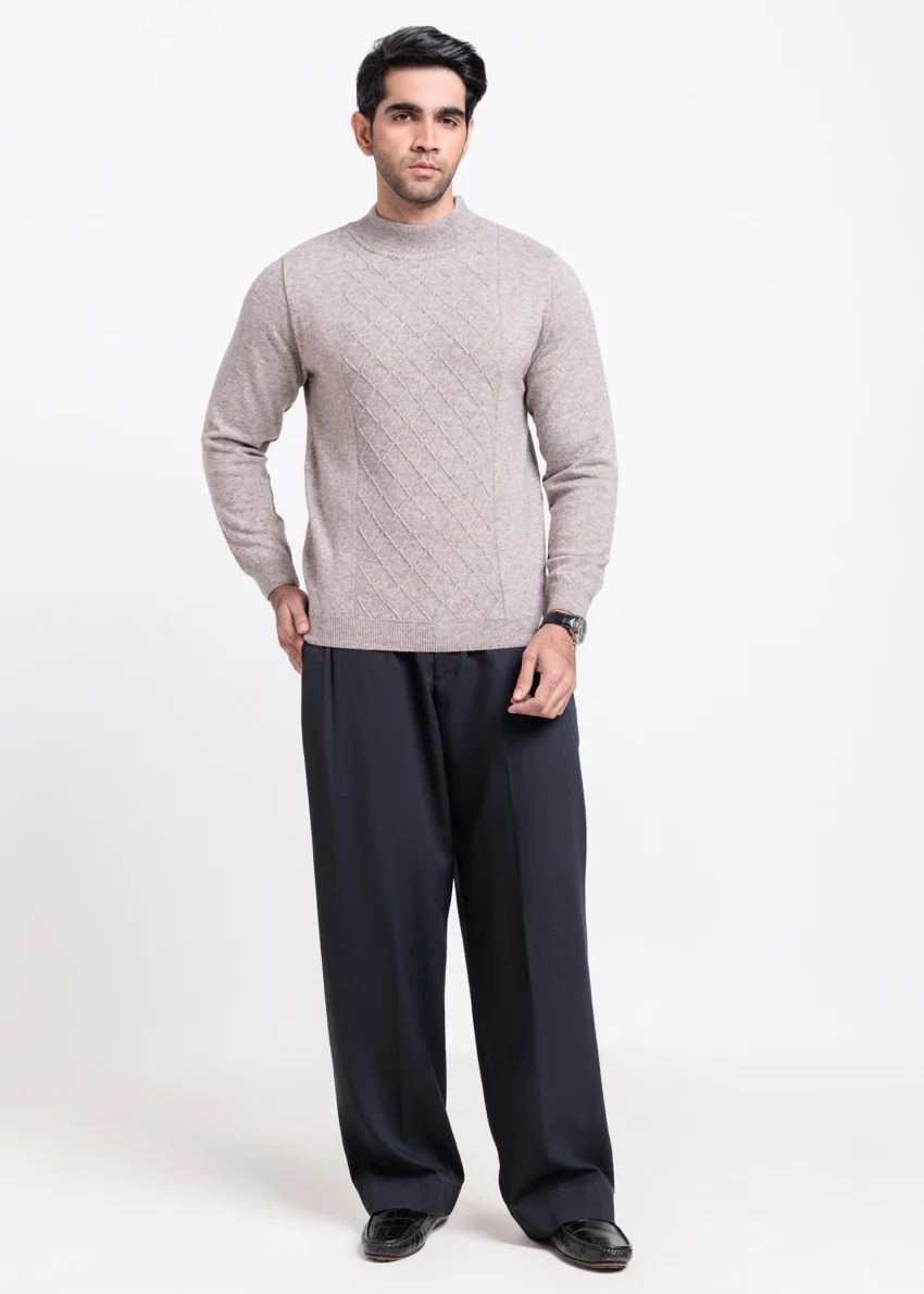 String-Round Turtle Neck Full Sleeve Sweater (851-14)
