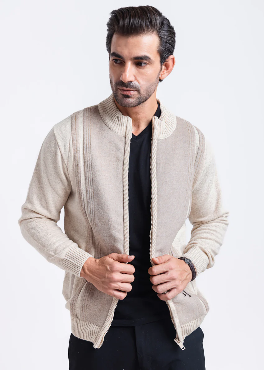 Fog-Turtle Neck Zipper Full Sleeves Sweater (902-14)