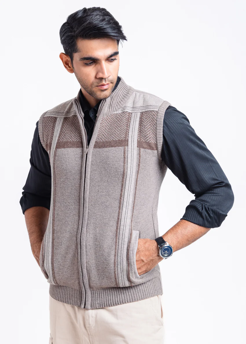 Moonrock-Turtle Neck Zipper Sando Sweater (984-14)
