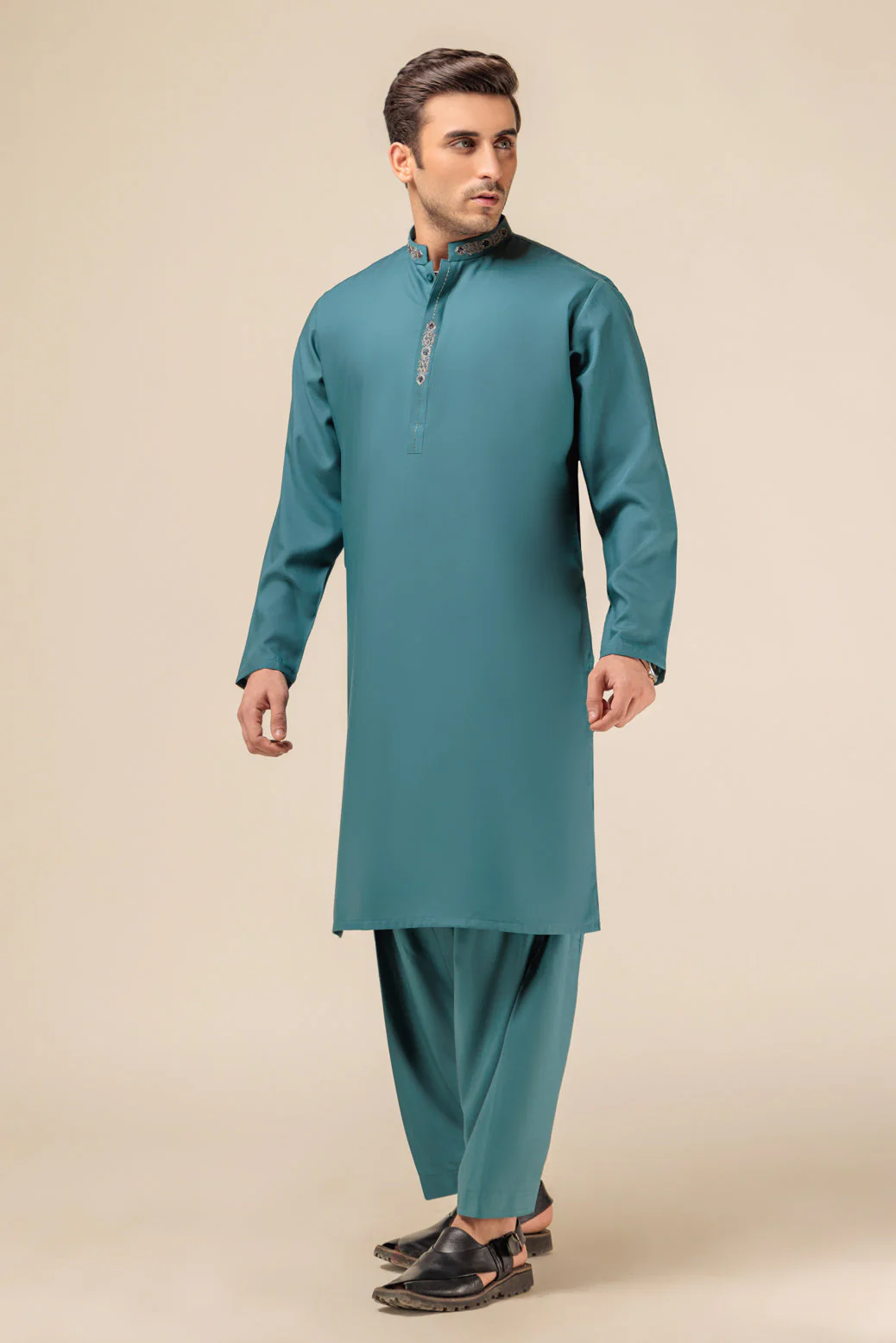 AEGEAN-BLENDED-KURTA SHALWAR - (KSRW23-002)