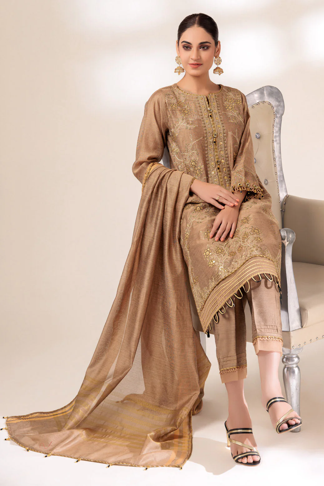 BEIGE-COTTON-3 PIECE (BS4H223P03)