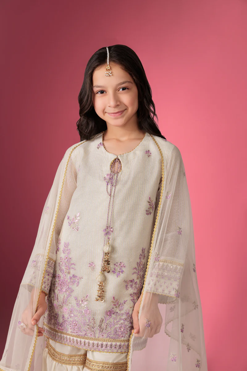 Ivory-Fancy-Zari-3 Piece (GP3PSLW25GI9O4) - Image 5
