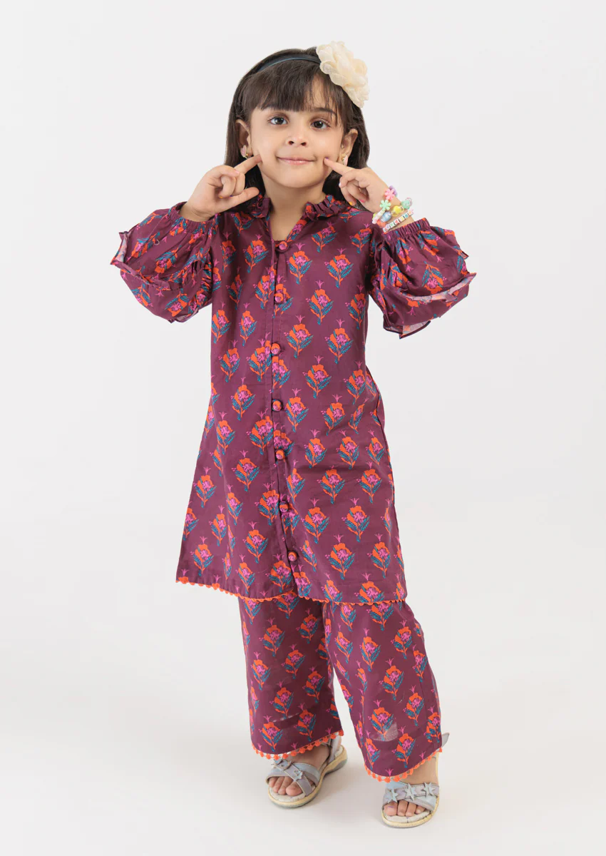 Plum-Cambric-2 Piece (GPS25P2035)