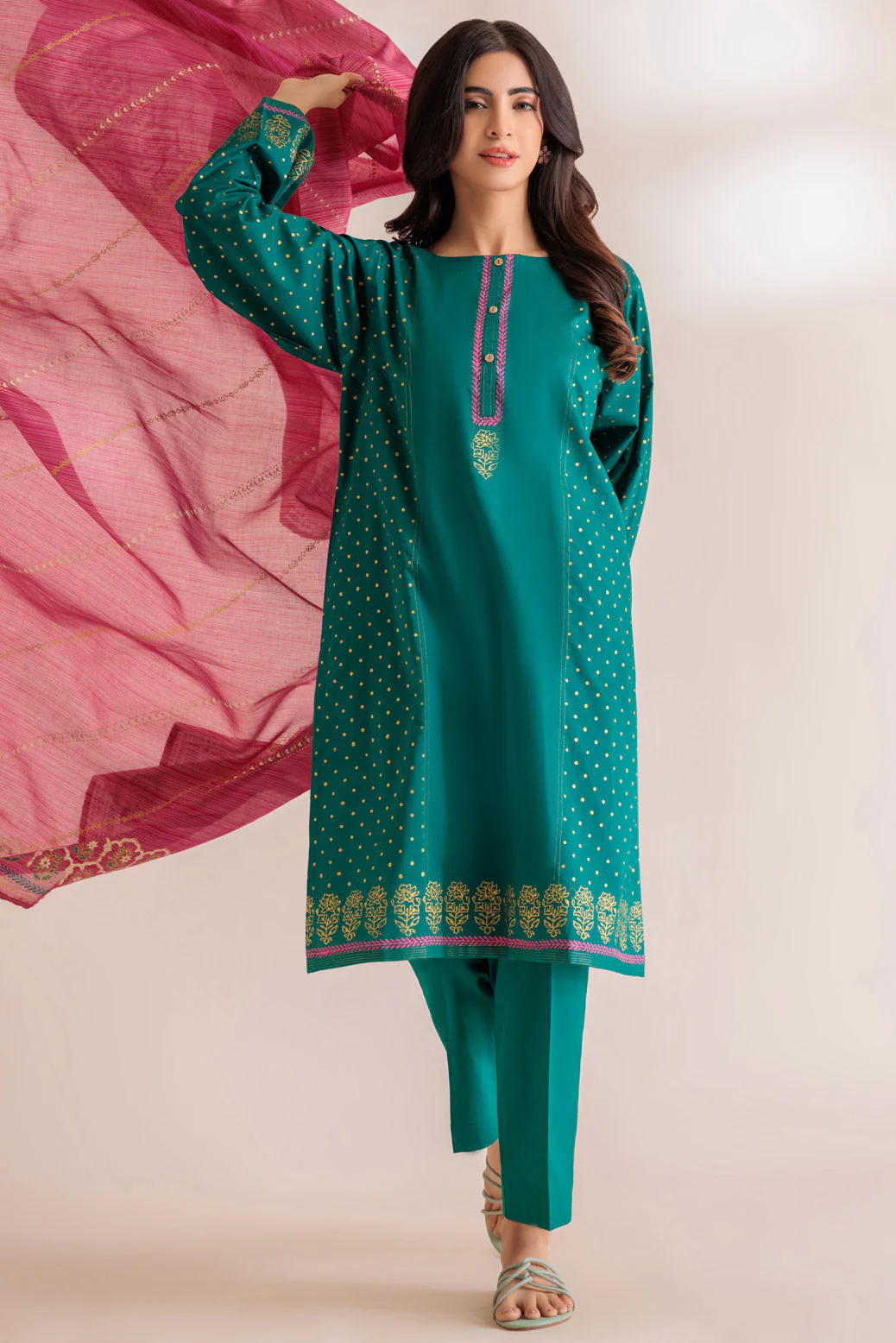 GREEN-YARN DYED-3 PIECE (SS6243P13)