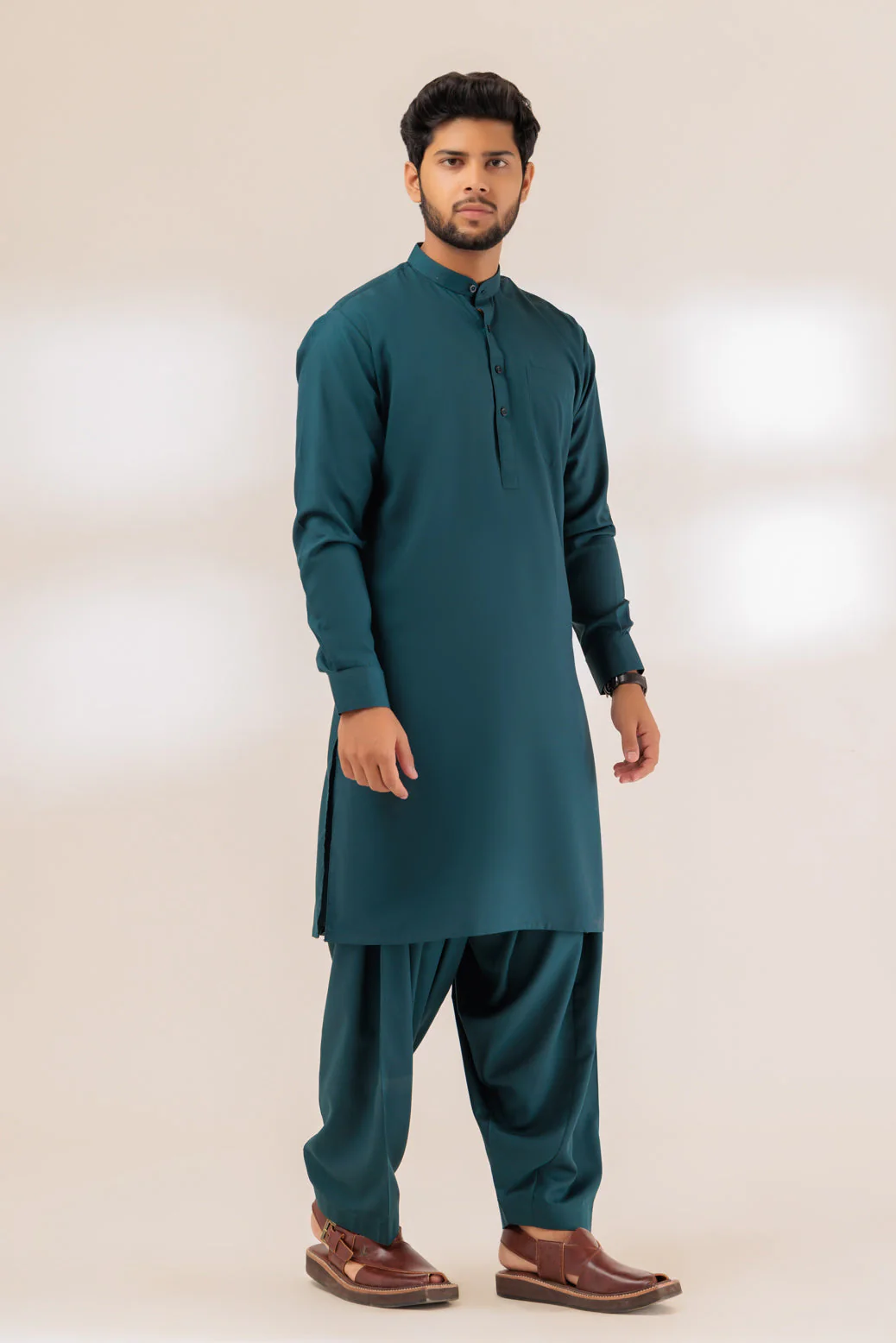 JADE-BLENDED-SHALWAR SUIT - (GSBS23-019)