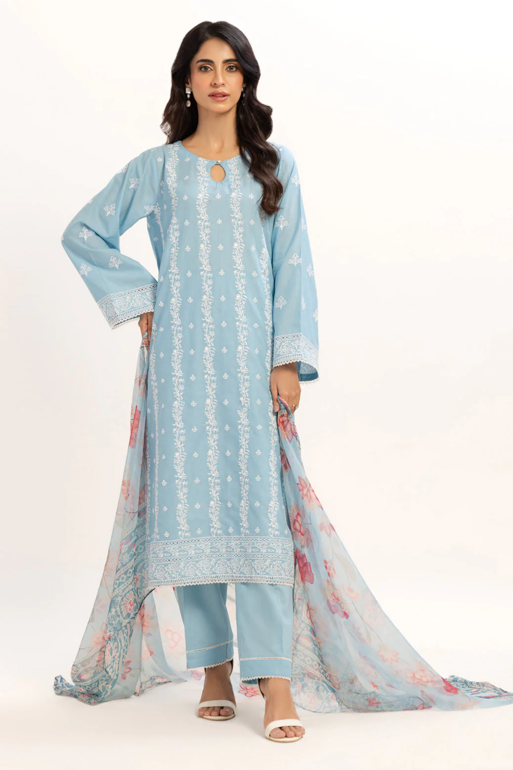 L-BLUE-CAMBRIC-3 PIECE (6S24K3P077)