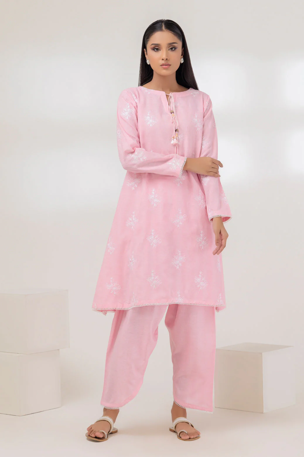 L-PINK-JACQUARD-2 PIECE (SRLS232P34)