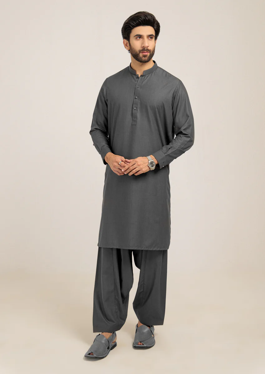 Charcoal-Blended-Shalwar Suit - (M25SSS2026)