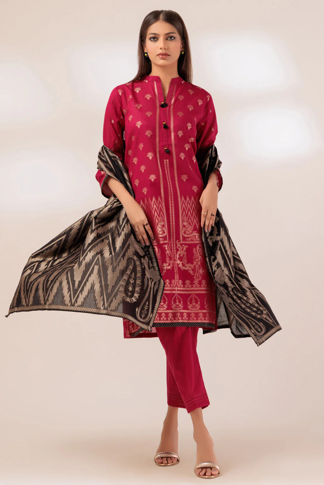 PINK-JACQUARD-3 PIECE (PWJ5233P06)
