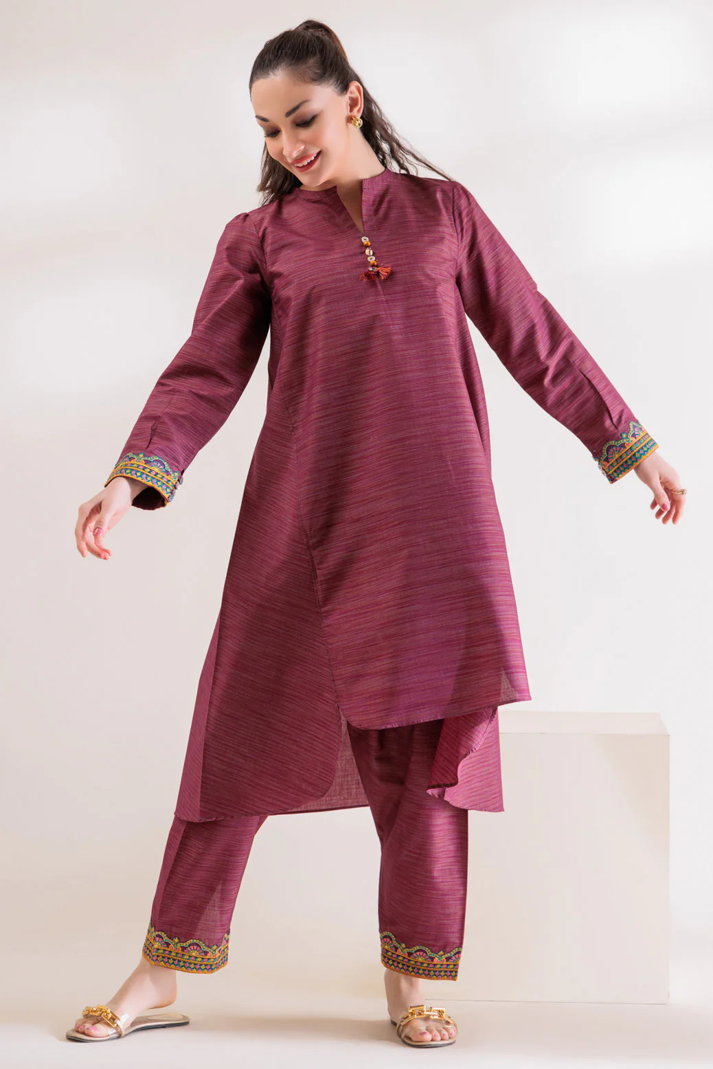 PLUM-DYED-2 PIECE (SSS232P09)