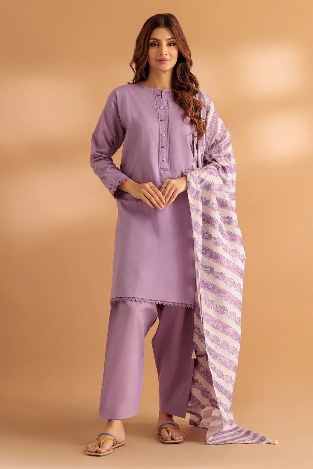 PURPLE-CAMBRIC-3 PIECE (SS2243P108)