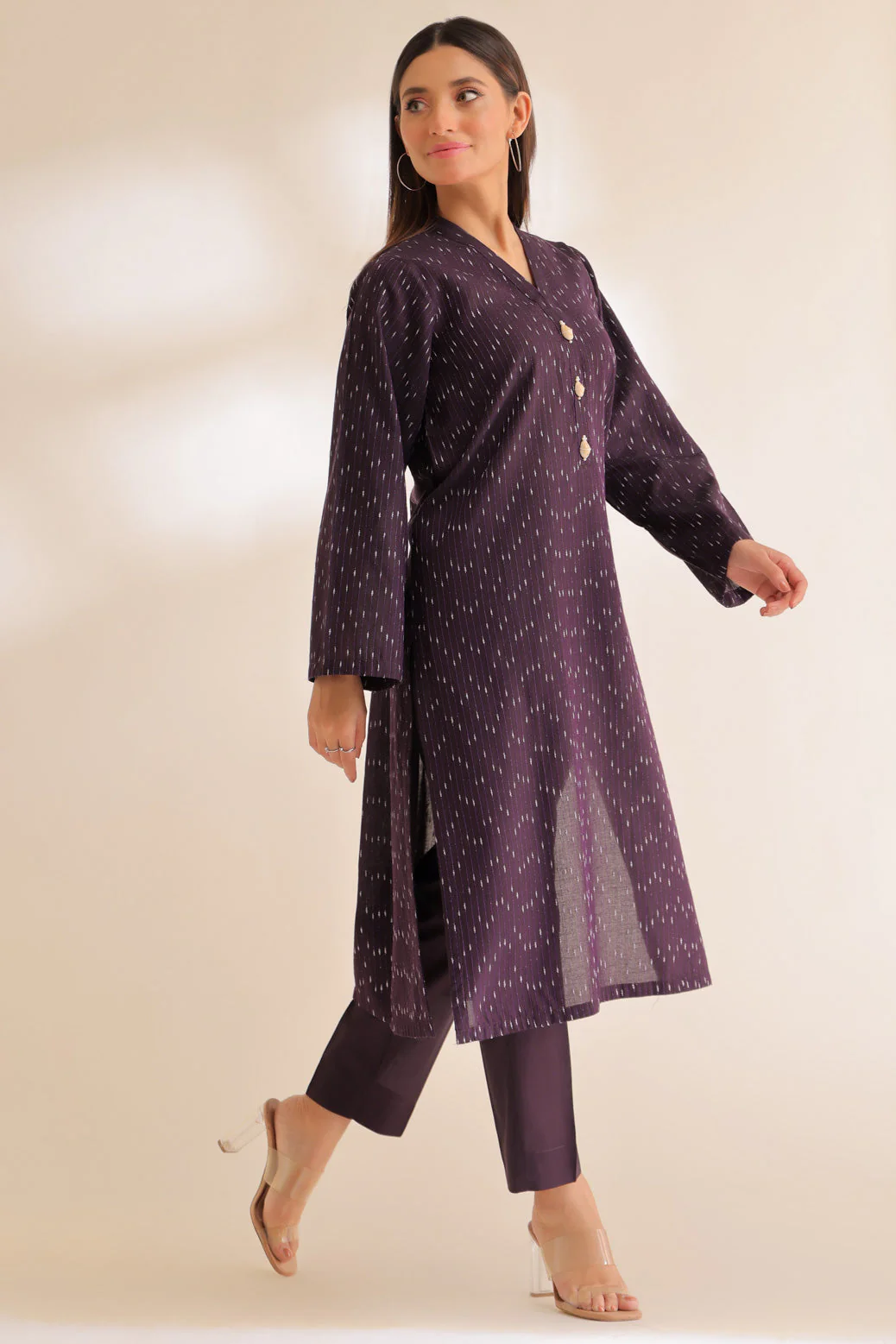 PURPLE-YARN DYED-2 PIECE (SS6242P06)