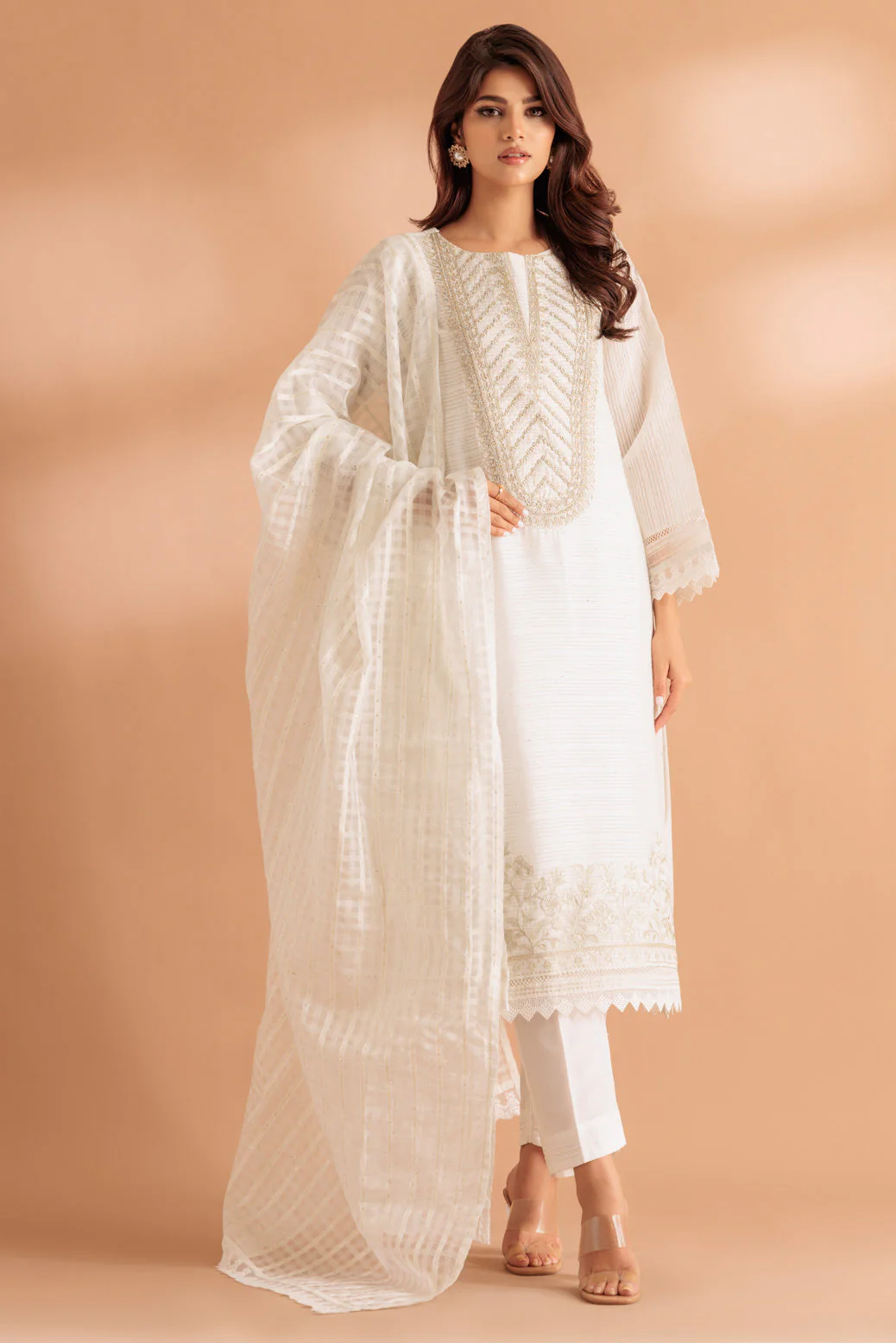 WHITE-YARN DYED-3 PIECE (SS5243P25)