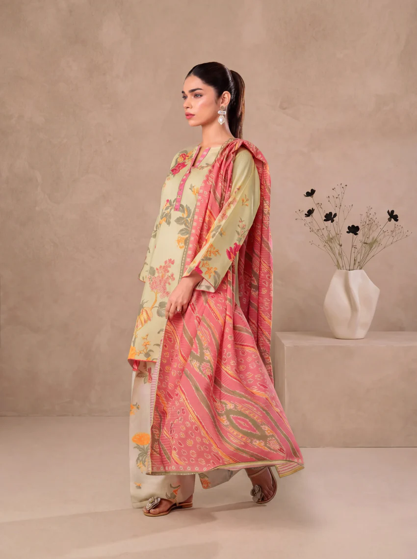 Yellow-Self-Jacquard-3 Piece (WP3PPBW25B11D24) - Image 5