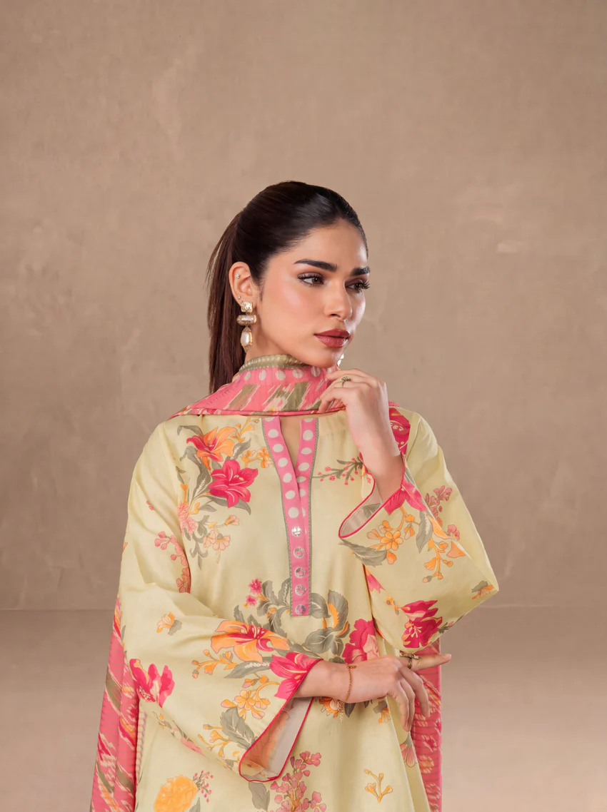 Yellow-Self-Jacquard-3 Piece (WP3PPBW25B11D24) - Image 6