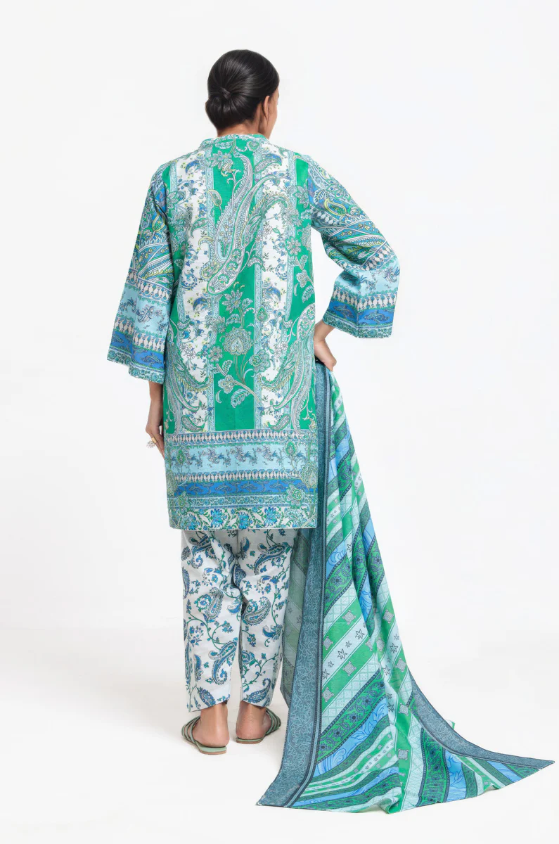 White-Khaddar-3 Piece (WP3PPBW25B9O4) - Image 2