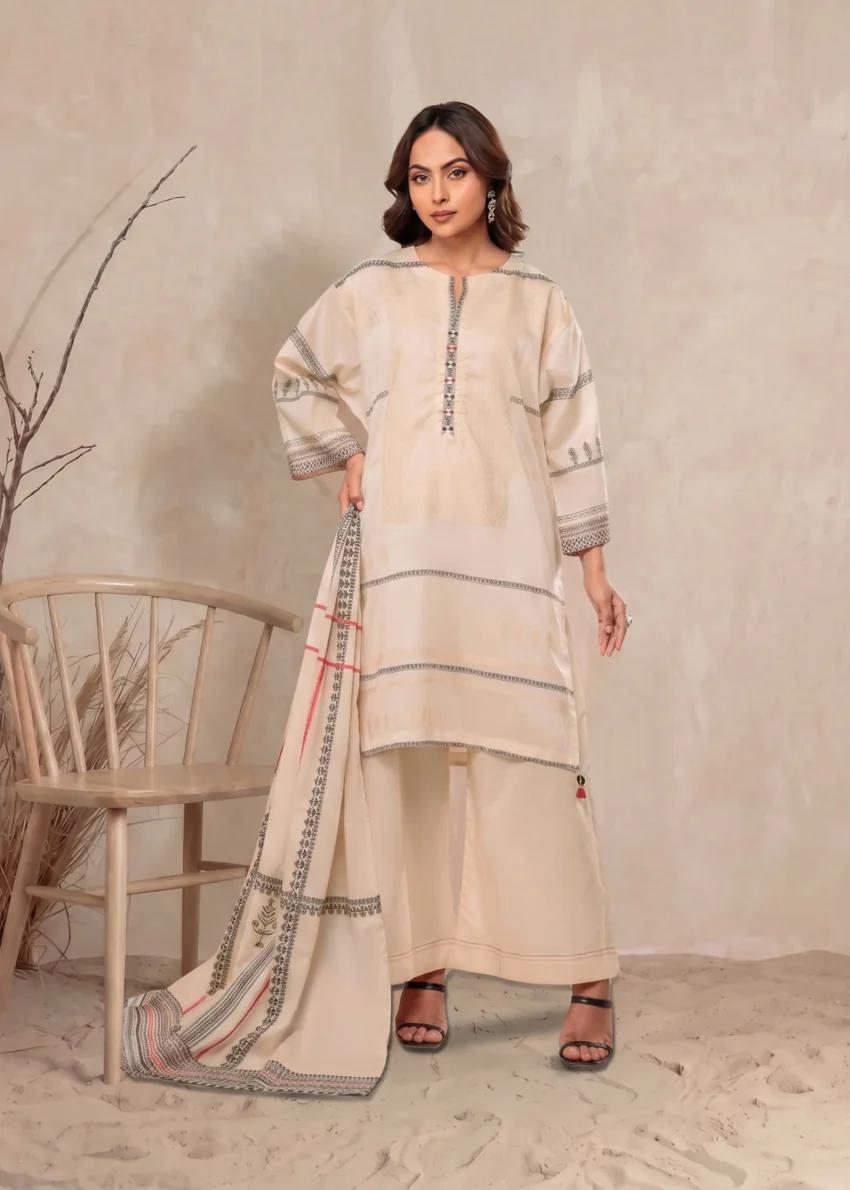 Parchment-Jacquard-3 Piece (WP3PSBS26B1F28) - Image 3