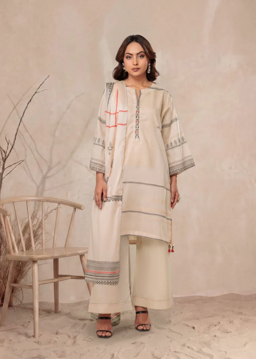 Parchment-Jacquard-3 Piece (WP3PSBS26B1F28) - Image 5