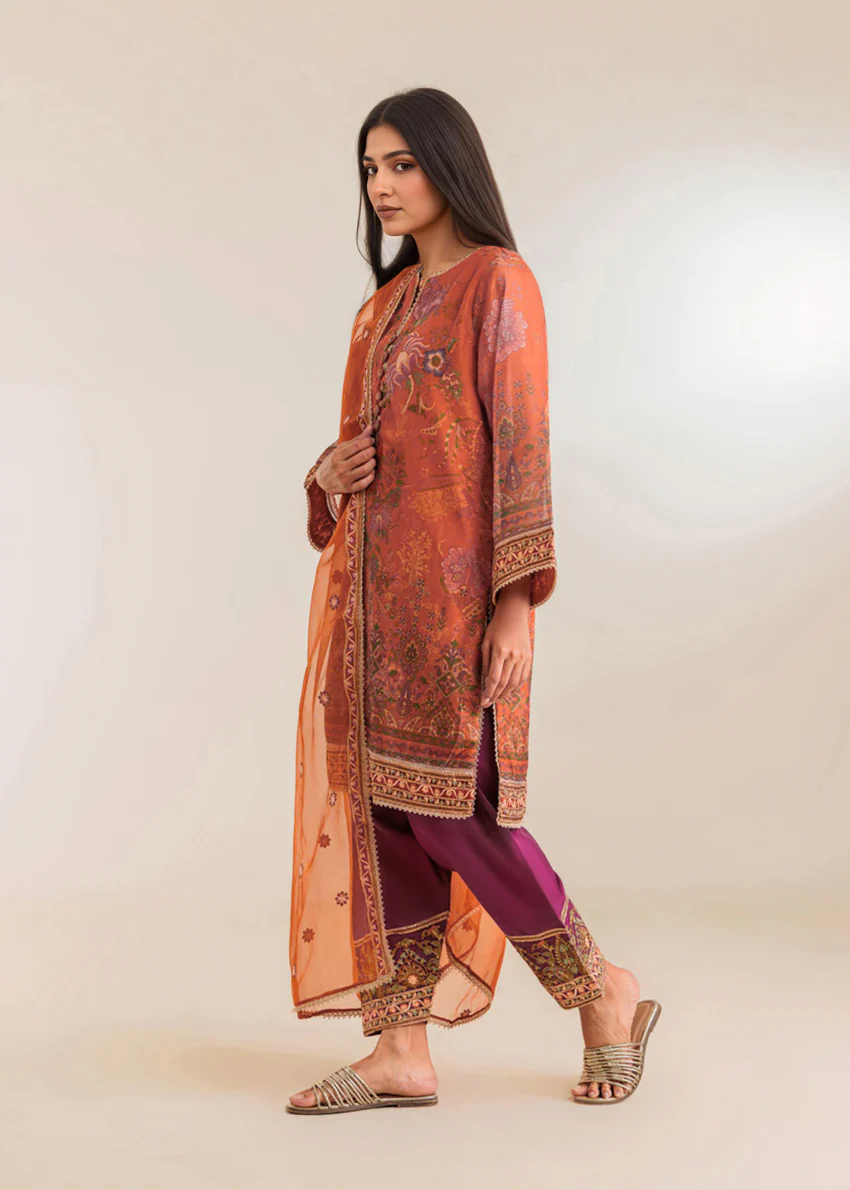 Orange-Lurex-Net-3 Piece (WP3PSFW25F10N2) - Image 3