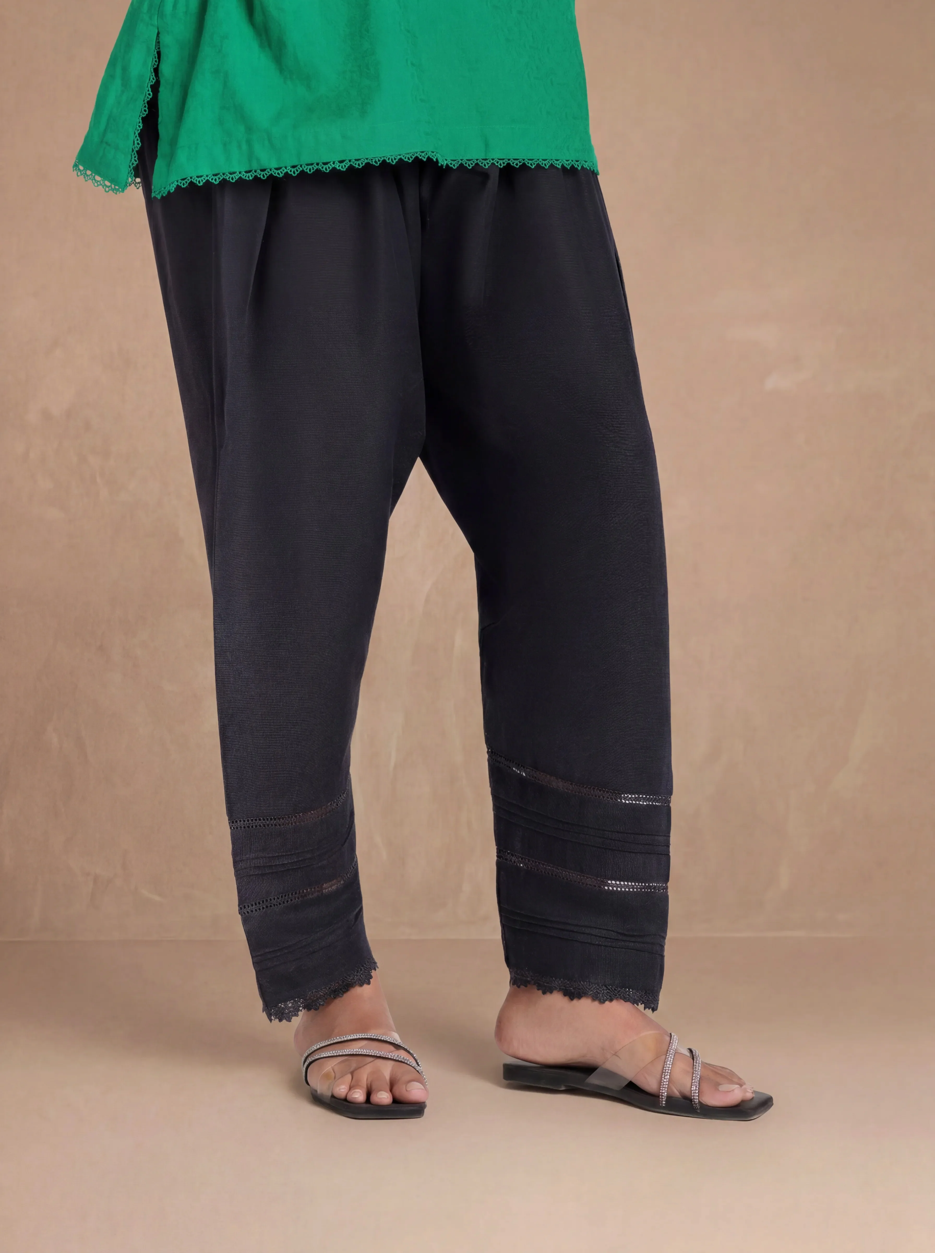 Dyed Khaddar Shalwar (WPBTSBAISSA10N9) - Image 2