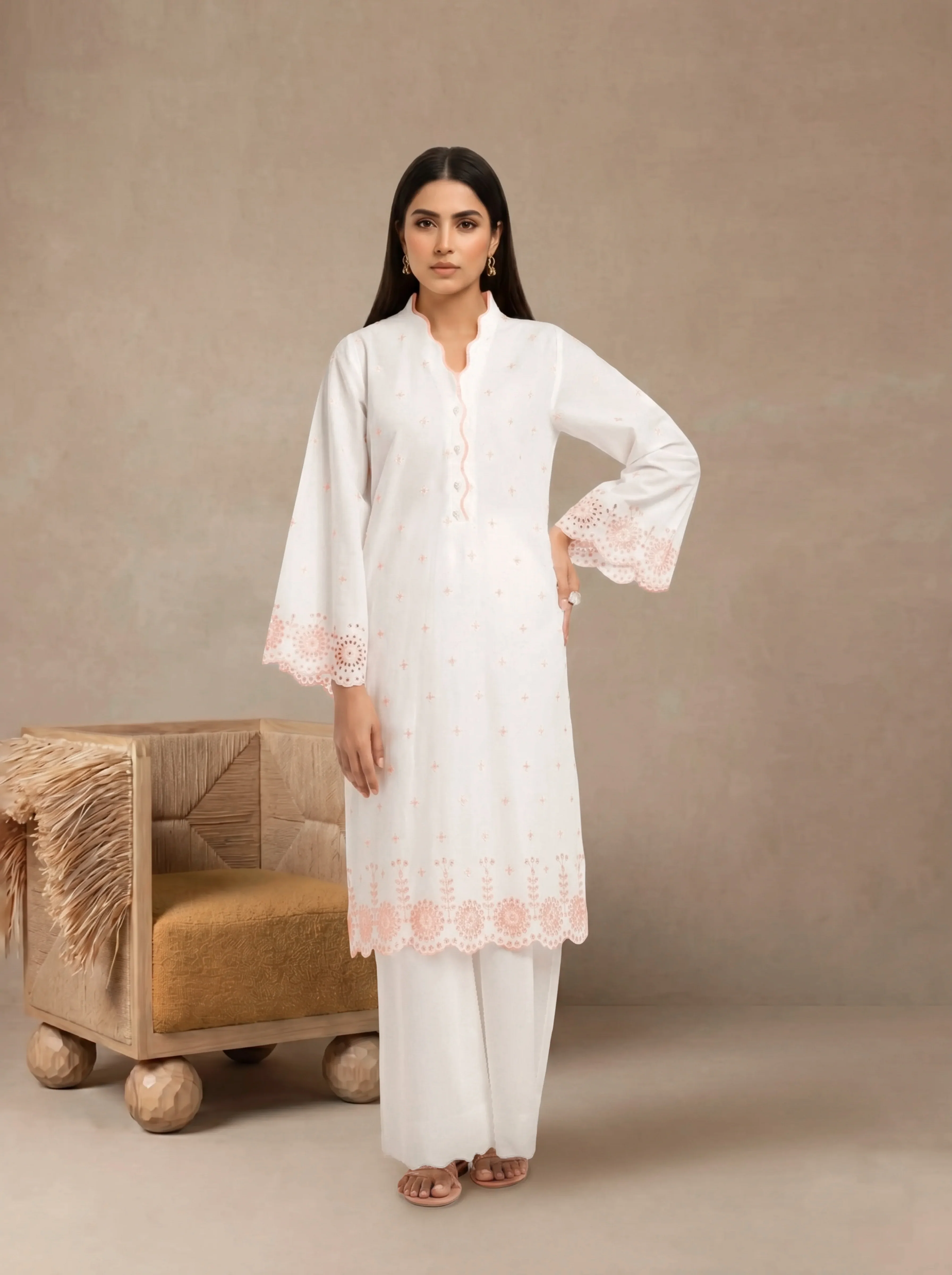 White-Cambric-2 Piece (WPS25SE2073)