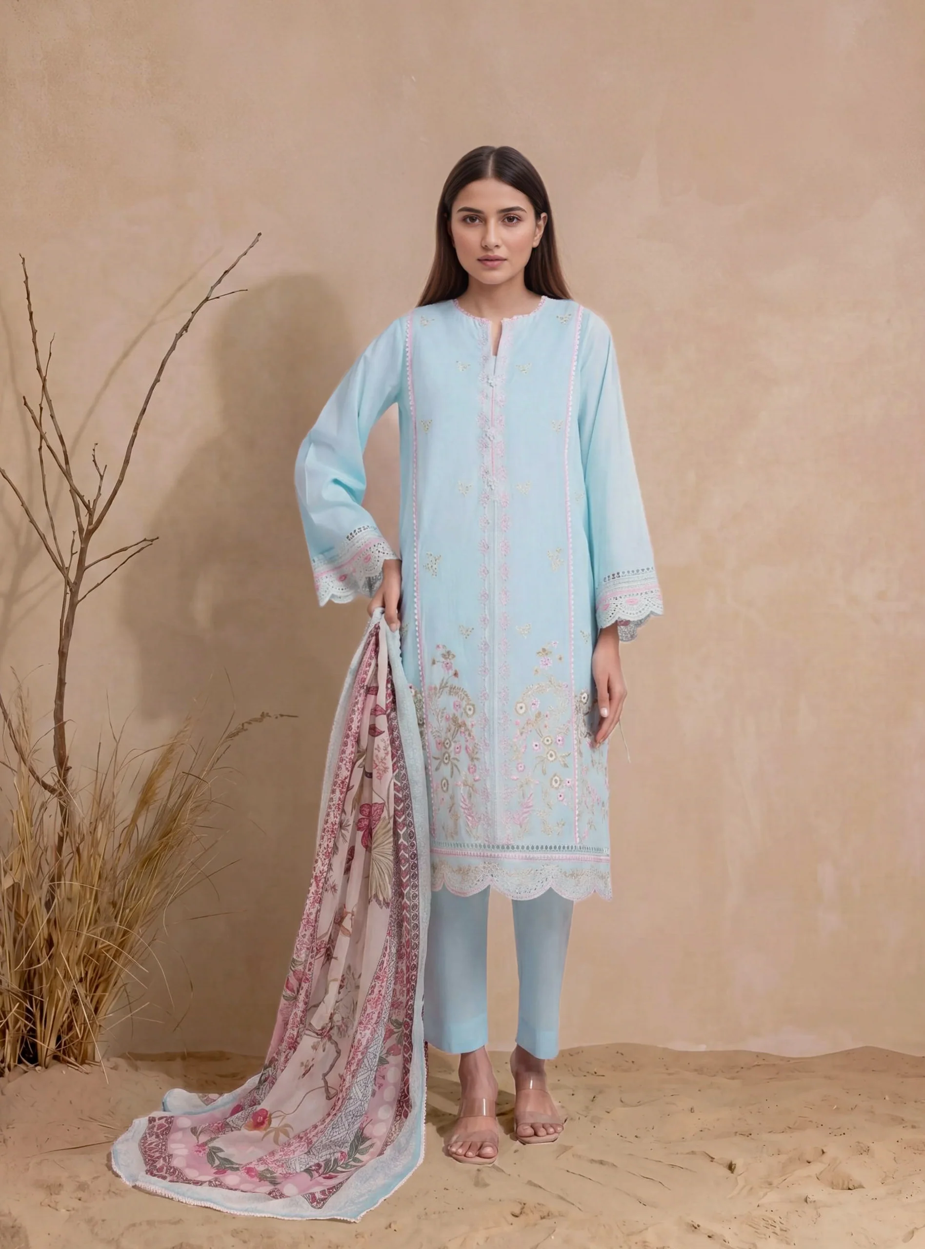 L-Blue-Jacquard-3 Piece (WPS25SE3010)