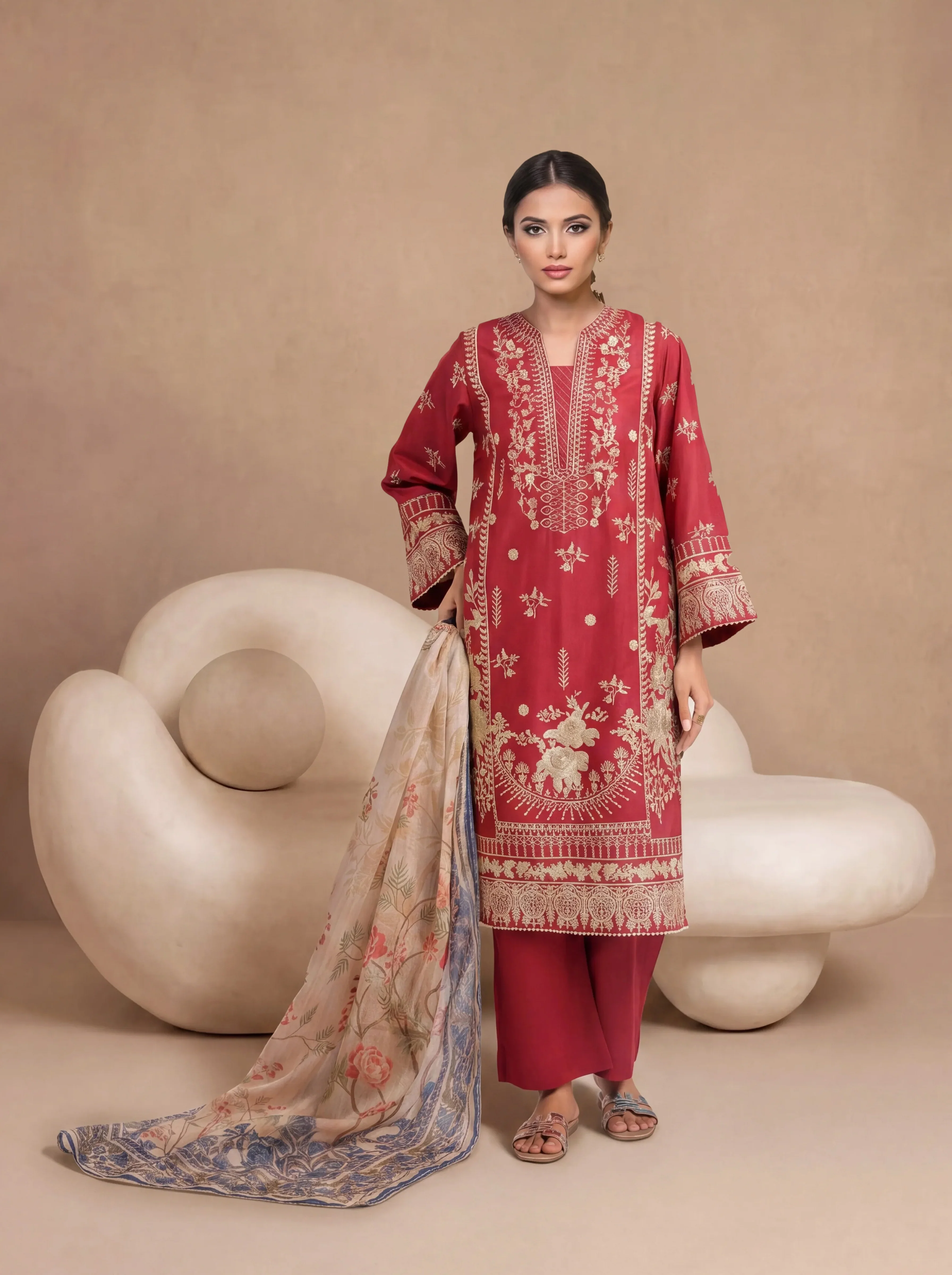 Red-Dobby-3 Piece (WPS25SE3014)