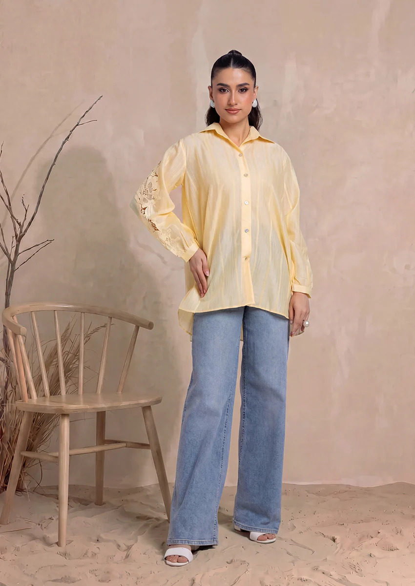 P-Yellow-Jacquard-1 Piece (WPS25SL1004)