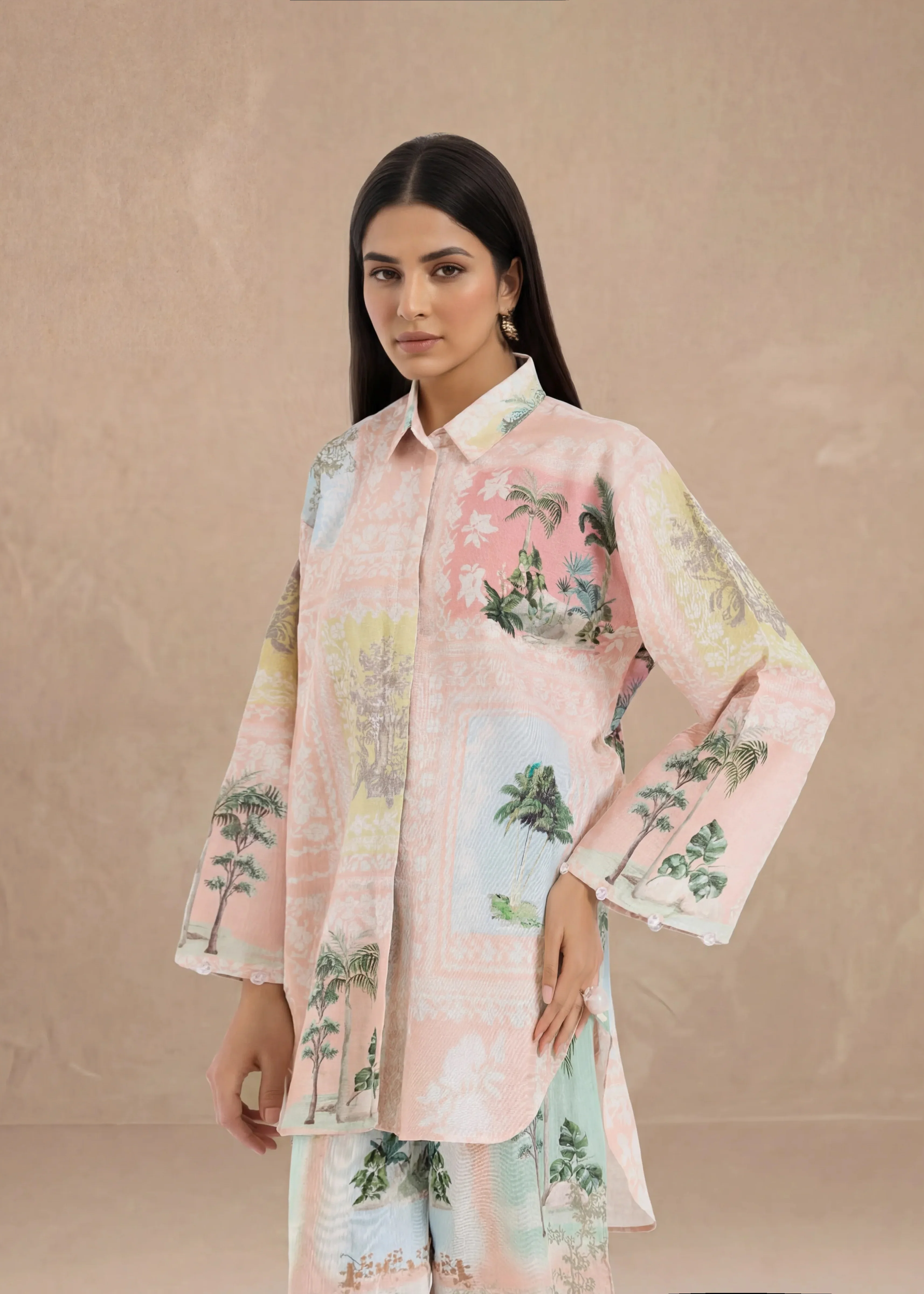Peach-Khaddar-2 Piece (WPSTPBW25B10N11) - Image 2