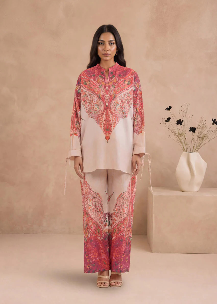 Beige-Self-Jacquard-2 Piece (WPSTPBW25B10N14) - Image 3