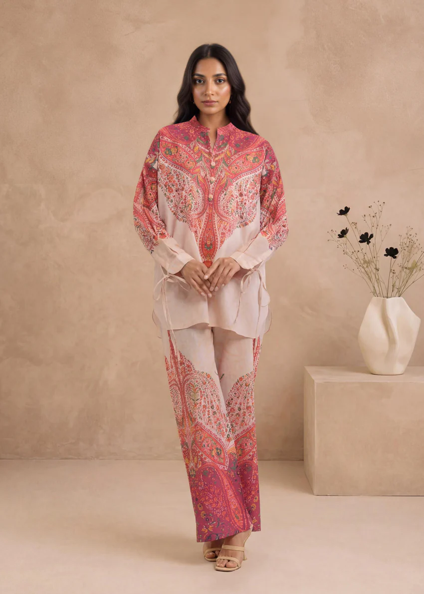 Beige-Self-Jacquard-2 Piece (WPSTPBW25B10N14) - Image 4