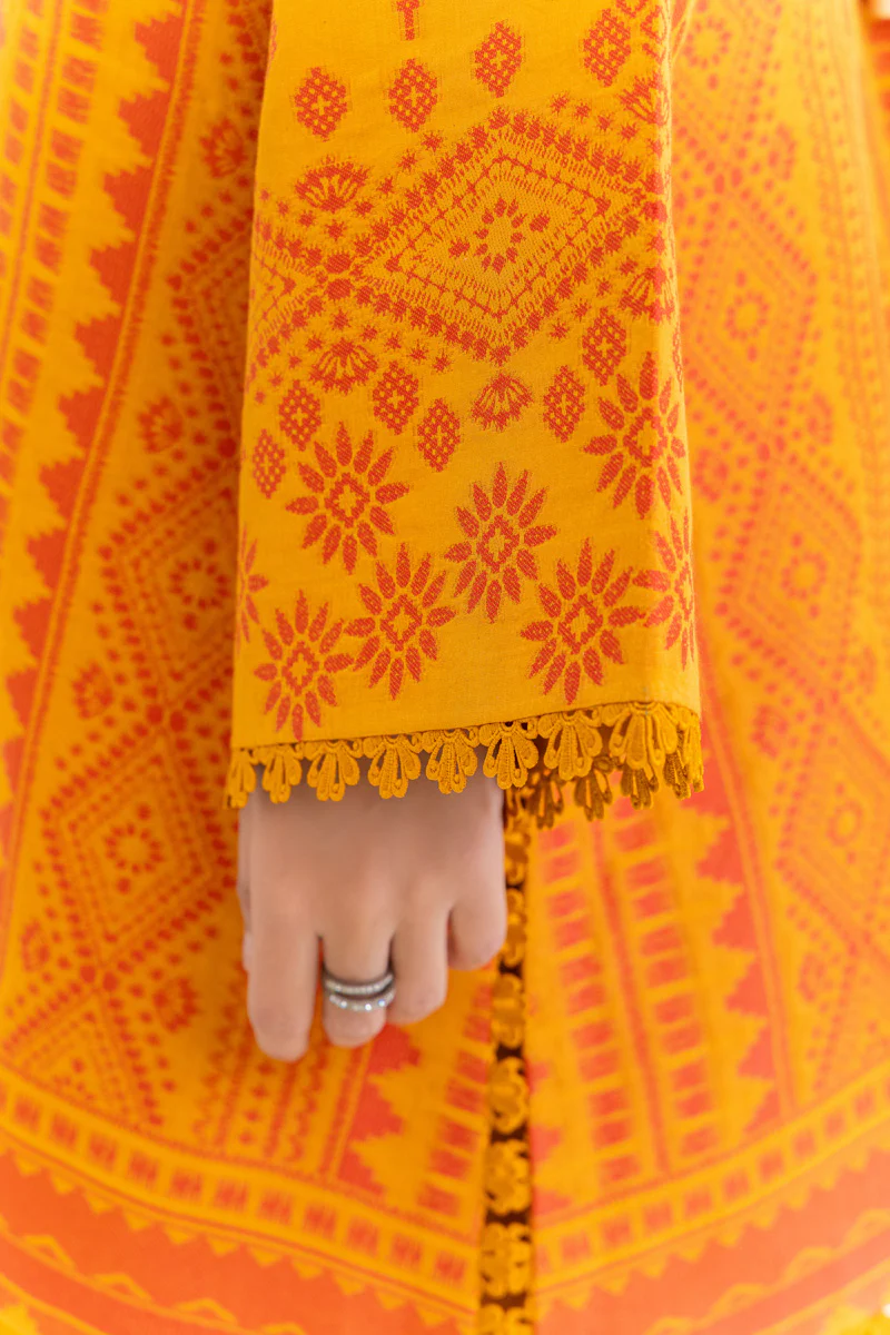Orange-Jacquard-3 Piece (WU3PSBS26K2M23) - Image 3