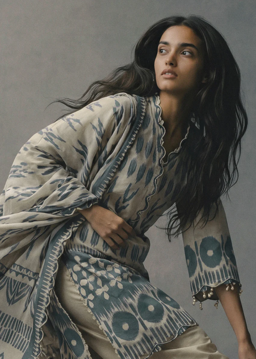 Beige-Digital Printed Lawn-2 Piece (WUSDPBS26LI5J3) - Image 3