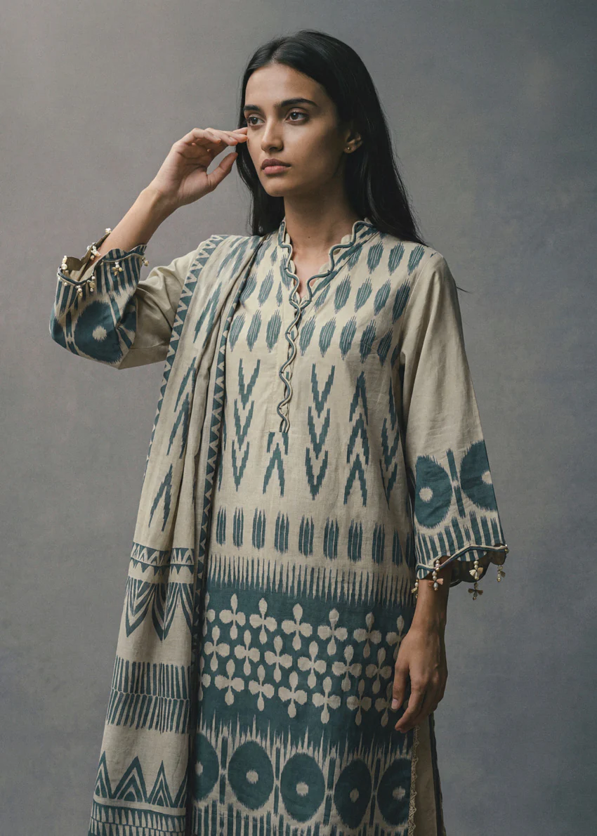 Beige-Digital Printed Lawn-2 Piece (WUSDPBS26LI5J3) - Image 7