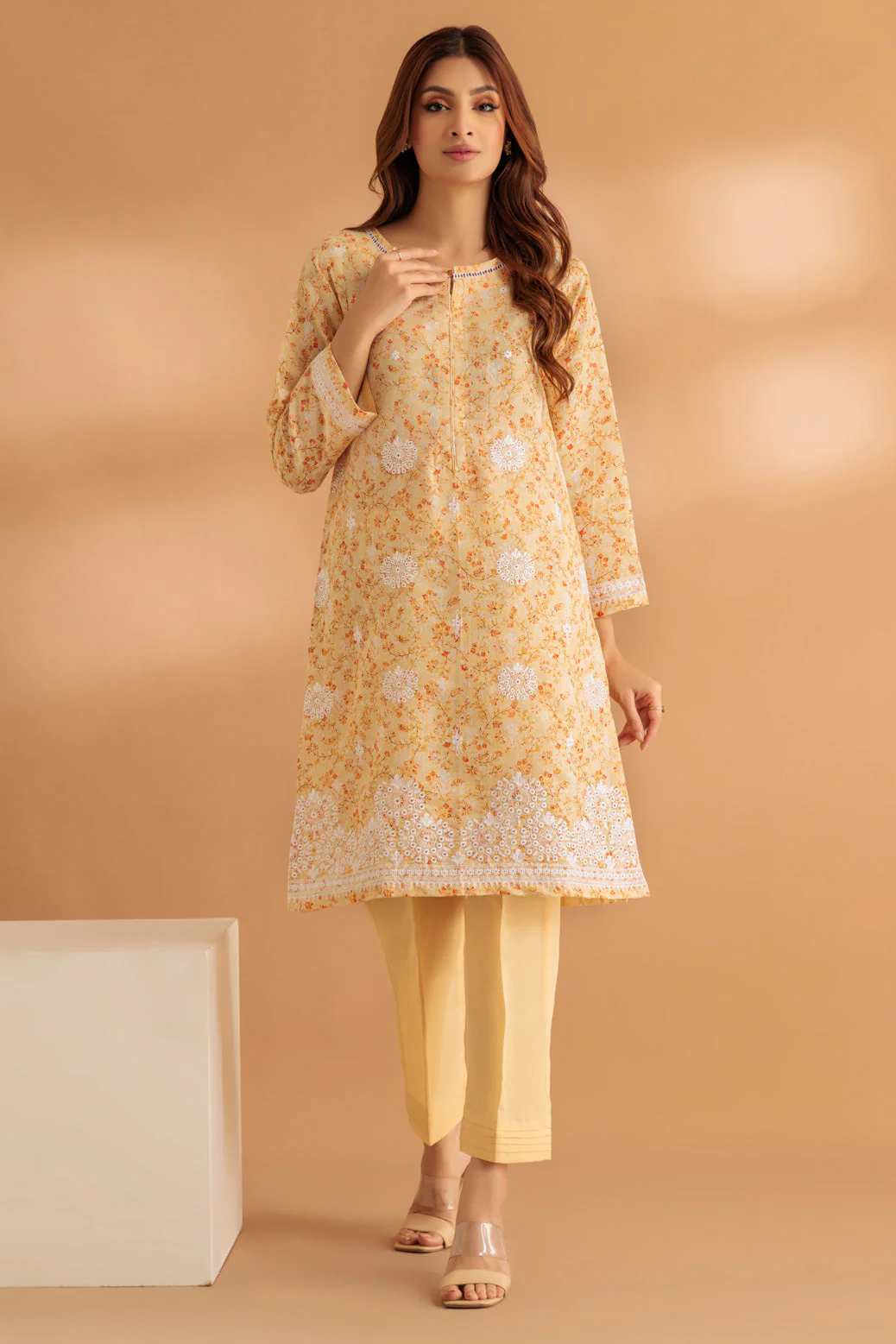 YELLOW-SHIMMERY-2 PIECE (SS2242P54)